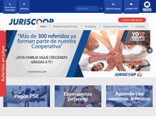 Tablet Screenshot of juriscoop.com.co